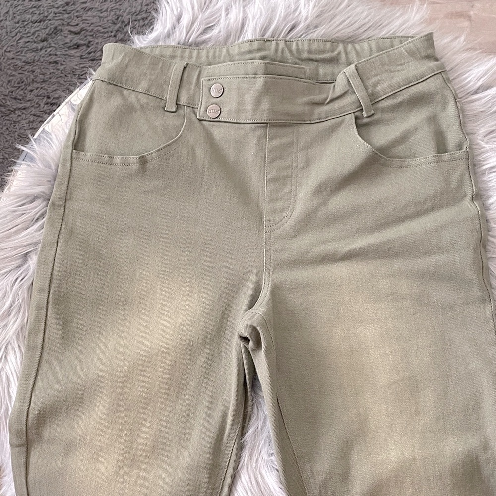 HUE Olive Green Women Jeggings